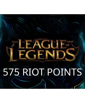 League of Legends 575 RP Prepaid Card Key GLOBAL